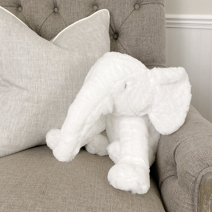 Elon White Plush Elephant Nursery 
