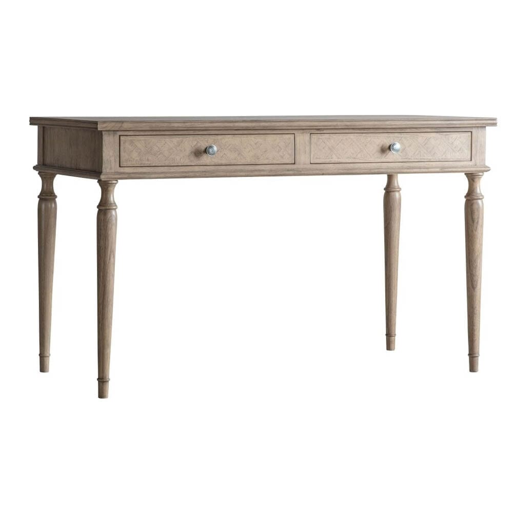 Elysium Natural Wood 2 Drawer Desk Desk / Dressing Table 
