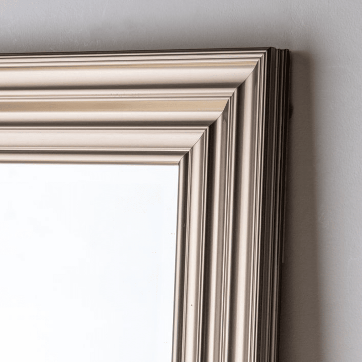Elystan Pewter Medium Rectangular Wall Mirror Mirror 