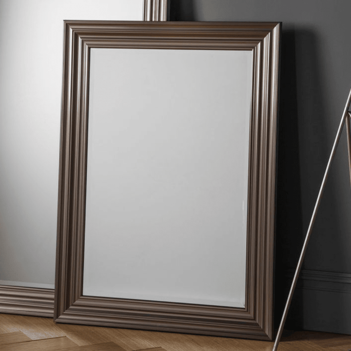 Elystan Pewter Medium Rectangular Wall Mirror Mirror 