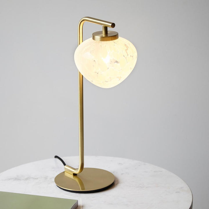 Emily Gold Table Lamp with Confetti Glass Lighting 