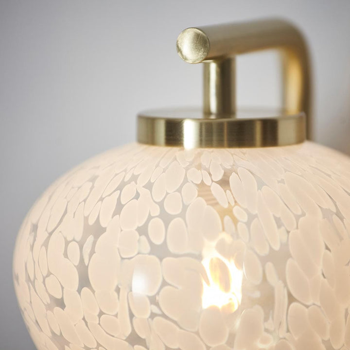 Emily Gold Wall Lamp with Confetti Glass Lighting 