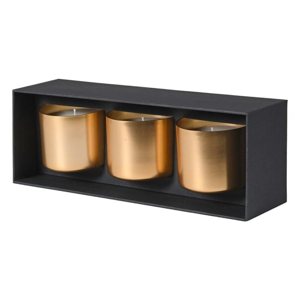 Epiphany Set of 3 Mini Gold Candles Accessories 