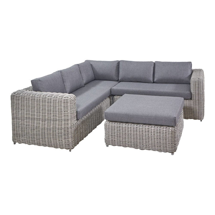 Escher Grey Outdoor Rattan Corner Sofa Set Furniture 