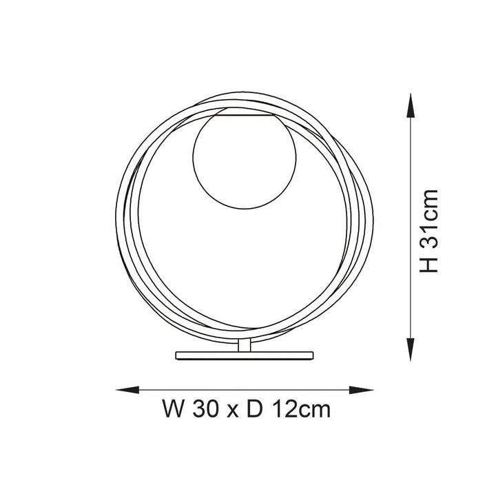Eternal Gold Loop Table Lamp Lighting 