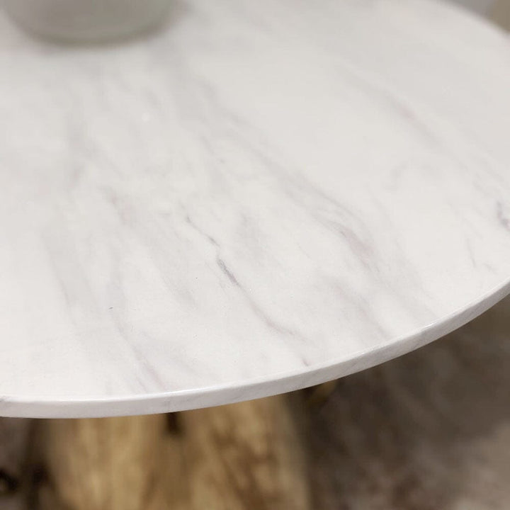 Gabriella Marble & Gold Dining Table Furniture 
