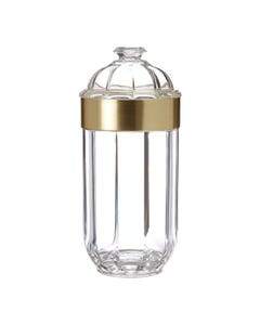 Gianna Large Acrylic Canister with Gold Rim Kitchen 