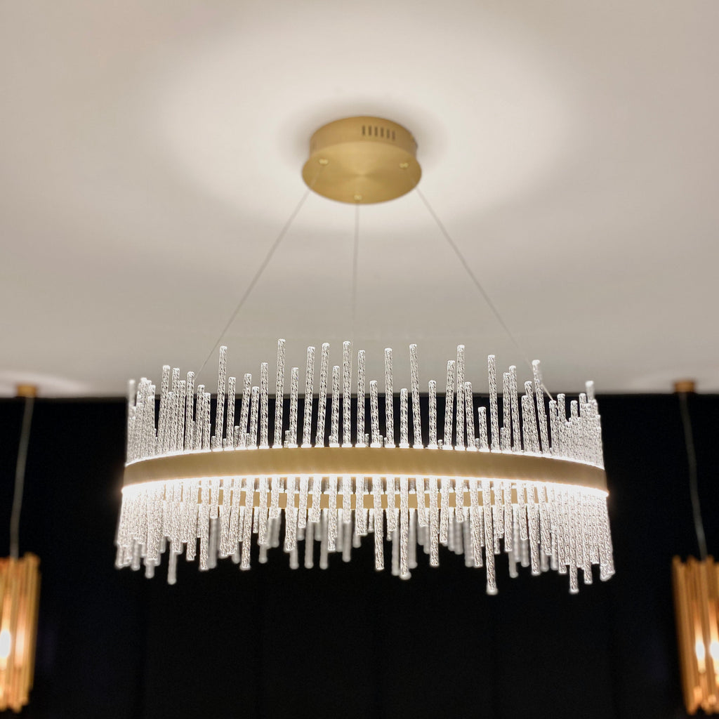 Gigi Glass Rod Pendant Ceiling Light