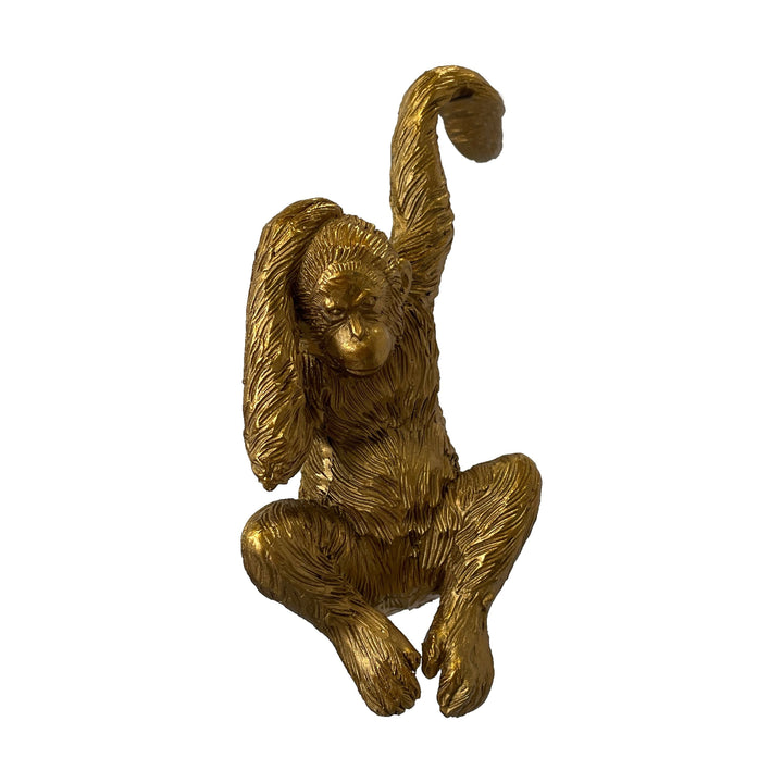 Gold Orangutan Pot Hanger - Set of 2 Accessories 
