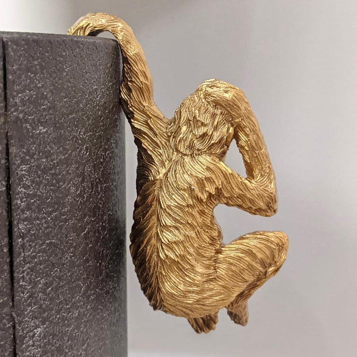 Gold Orangutan Pot Hanger - Set of 2 Accessories 