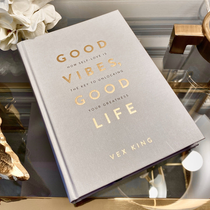 Good Vibes White & Gold Coffee Table Book Books 