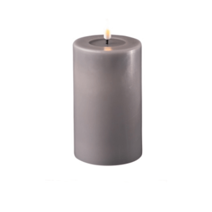Grey Realistic Faux LED Candle - 10cm Candle 