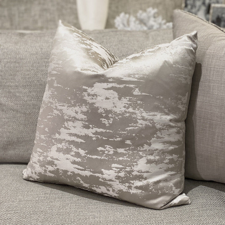 Hailes Platinum Marble Effect Cushion - 50 x 50cm Cushion 