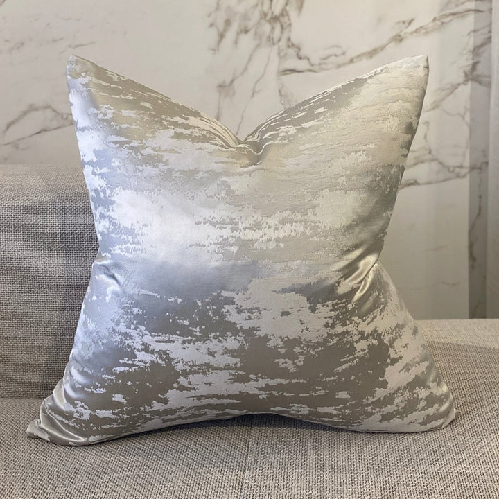 Hailes Platinum Marble Effect Cushion - 50 x 50cm Cushion 
