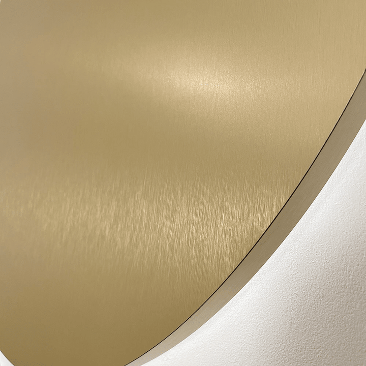 Halo Gold 50cm Round Backlit LED Metallic Wall Art Accessories 