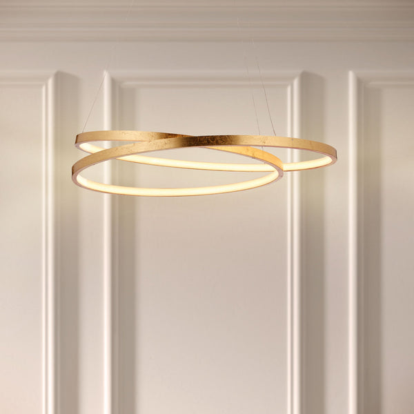 Halo Ring Circular Gold LED Ceiling Light Lighting 