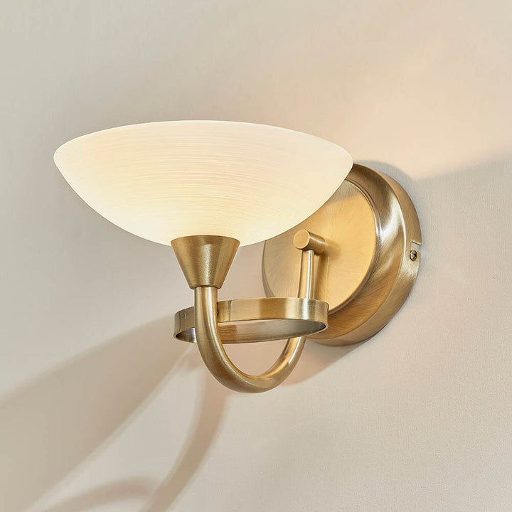 Harrogate Antique Brass Wall Light Lighting 