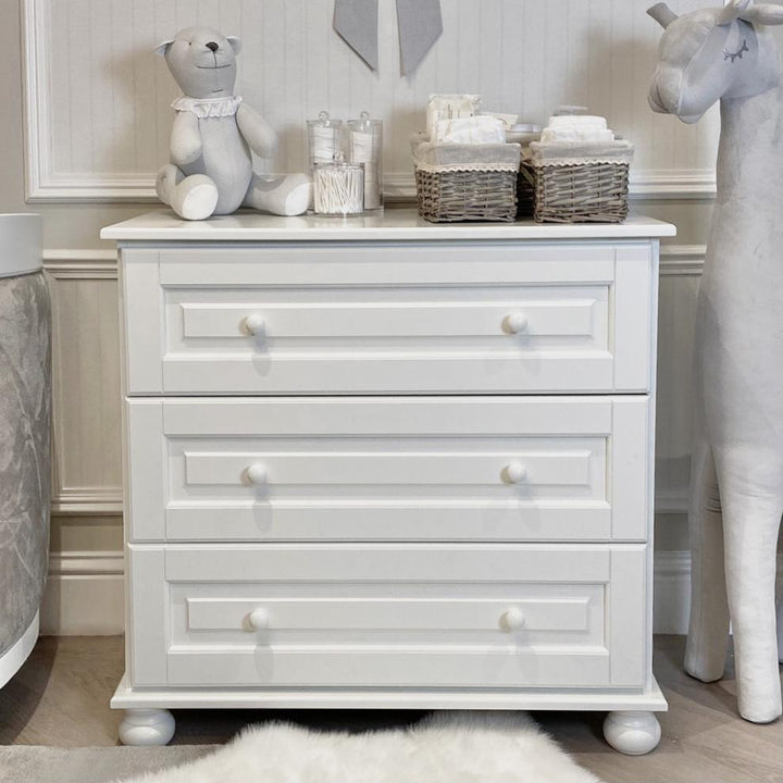 Hayden White Chest of Drawers nursery 