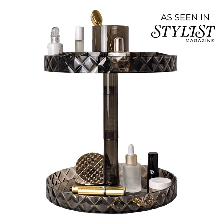 Hazel Round 2 Tier Revolving Diamond Organiser Accessories 