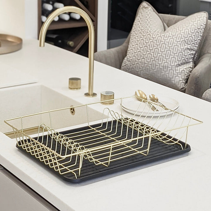 Honore Gold Dish Rack Kitchen 