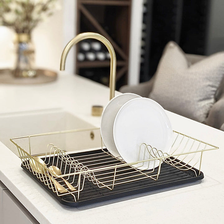 Honore Gold Dish Rack Kitchen 
