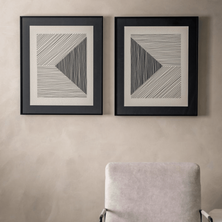 Humber Line Drawing Framed Wall Art - Set of 2 