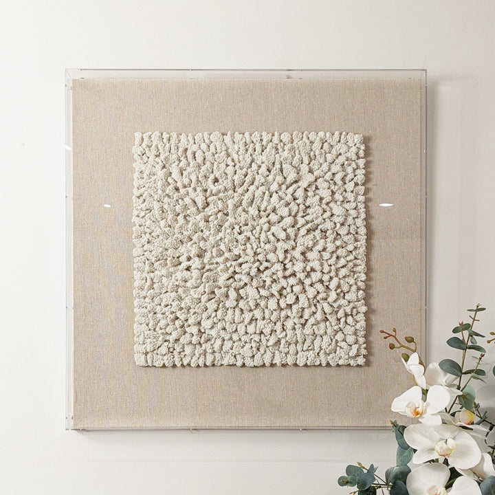 Idyllic Neutral Coral Boxed Wall Art - 60x60cm Accessories 