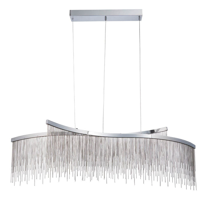Illusion Silver 2 Light Pendant Ceiling Light Lighting 