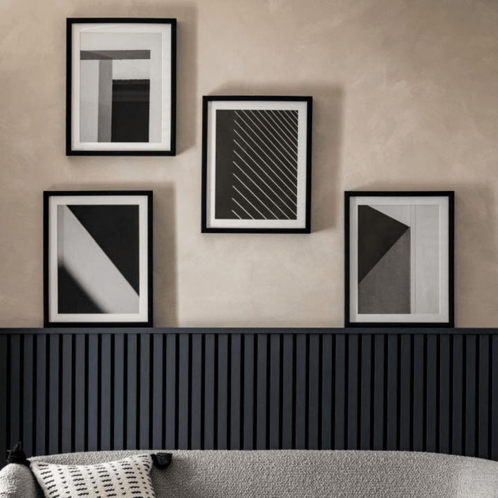Indi Black & White Framed Wall Art - Set of 4 Art 