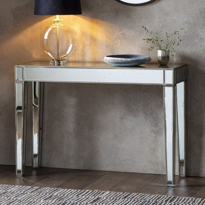 Indiyah Mirrored Console Table Furniture 