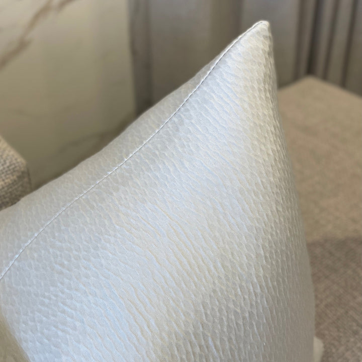 Isla Moon Textured Satin Cushion - 50 x 50cm Cushion 