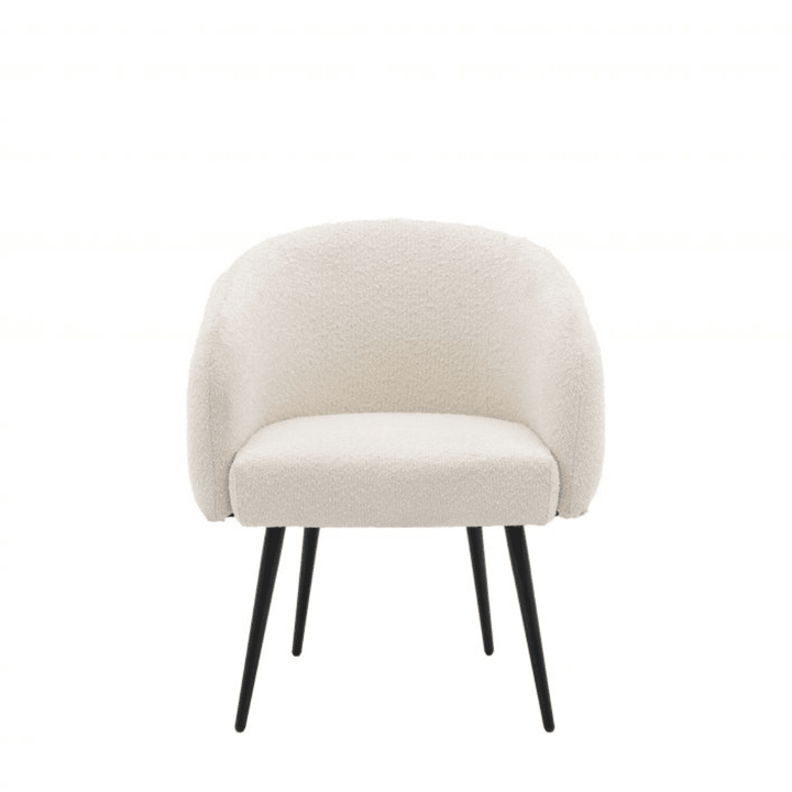 Isola Boucle Cream & Black Accent Chair Chair 