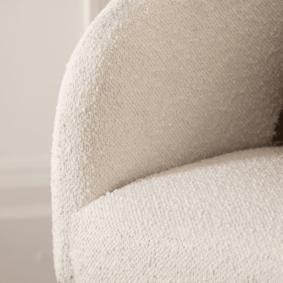 Isola Boucle Cream & Black Accent Chair Chair 