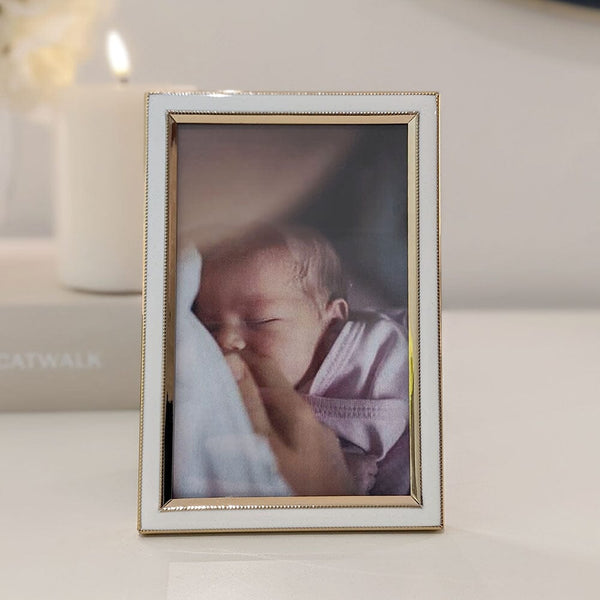 Jovie White & Gold Photo Frame - 4x6" Accessories 