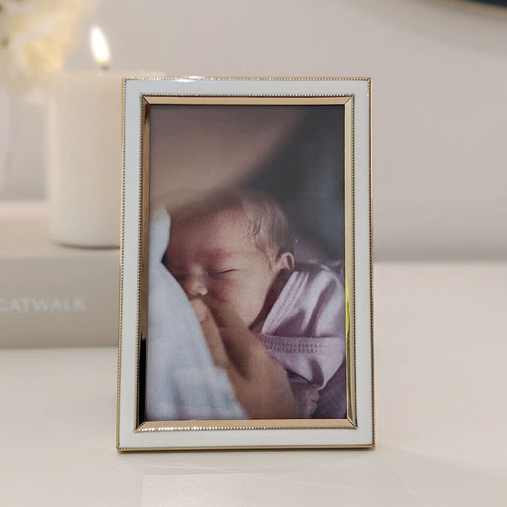 Jovie White & Gold Photo Frame - 4x6" Accessories 