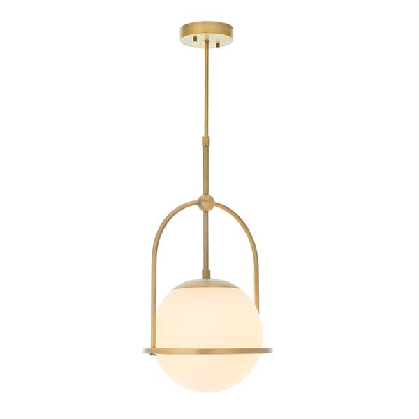 Kaia Gold Pendant Ceiling Light with Opal Glass Lighting 