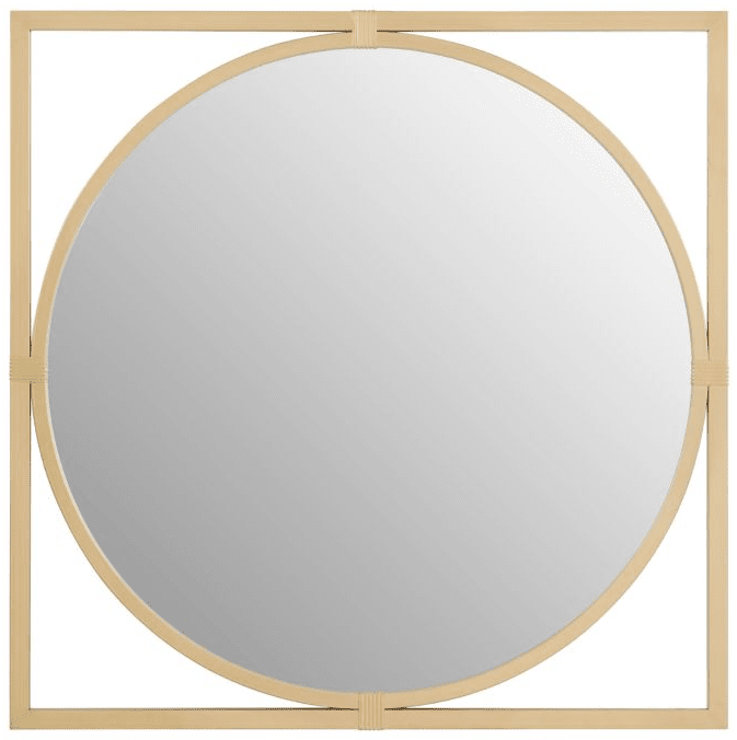 Karter Large Gold Square Wall Mirror Accessories 