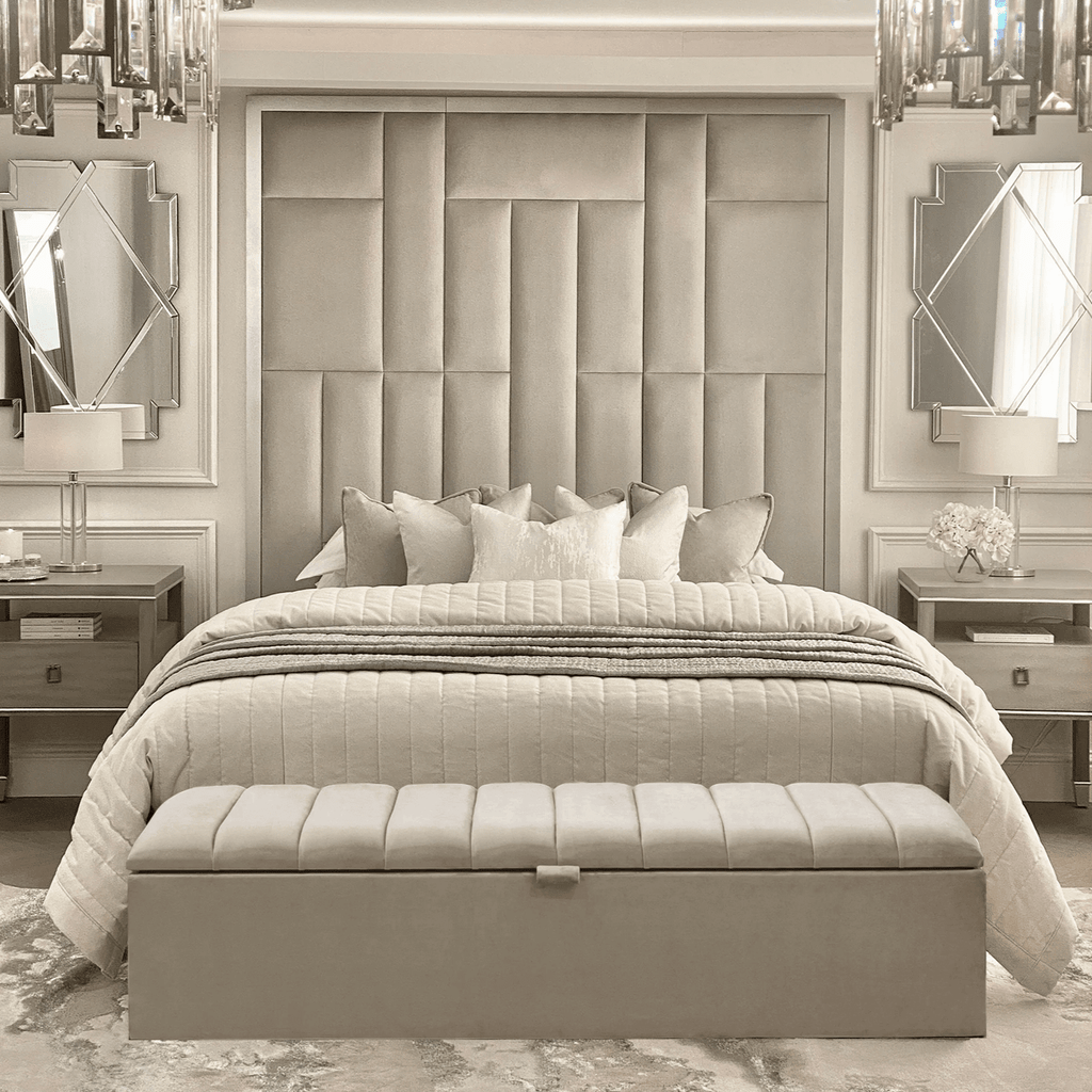 Kensington Smoke Panelled Ottoman Box