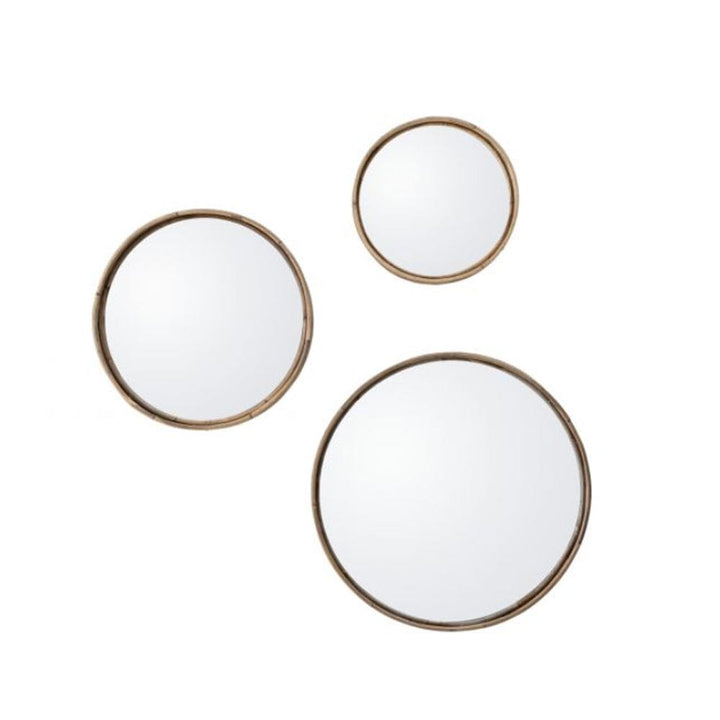 Knowle Wooden Wall Mirrors - Set of 3 Mirror 