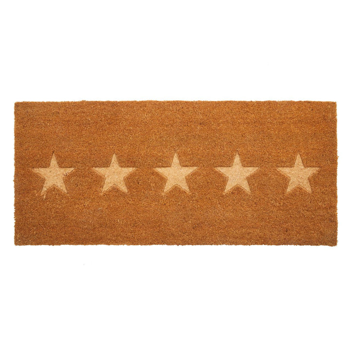 Kyla Natural Star Print Doormat Rug 