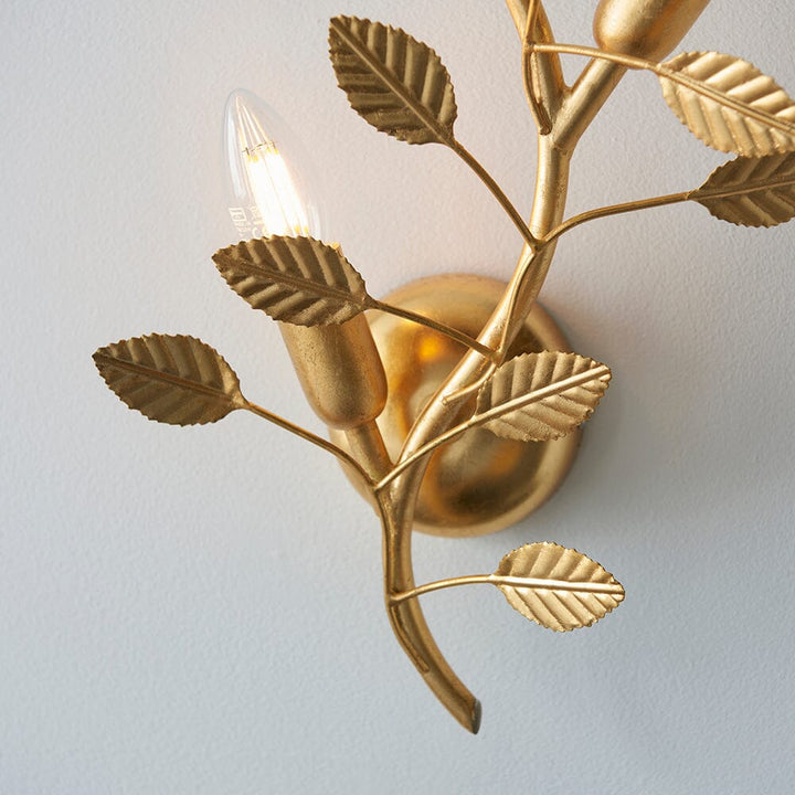 Lalique Gold Leaf 2 Light Wall Light Lighting 