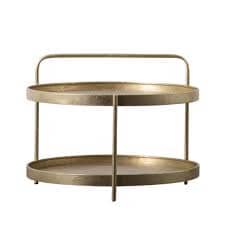 Langley Gold Round Coffee Table Coffee Table 