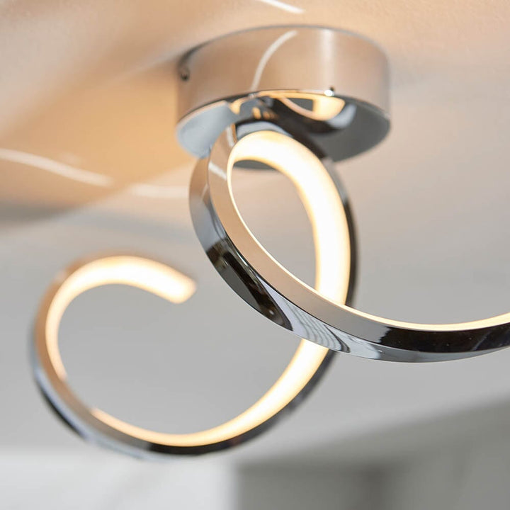 Lanie Silver Semi Flush Ceiling Light Lighting 