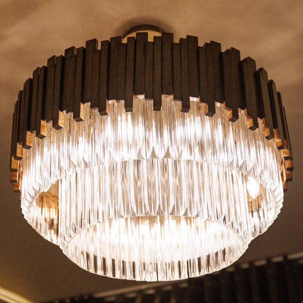 Legacy Premium Bronze & Glass Large Chandelier Lighting 