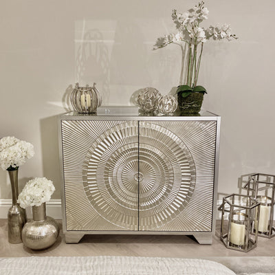 Leverette Silver 2 Door Sideboard 