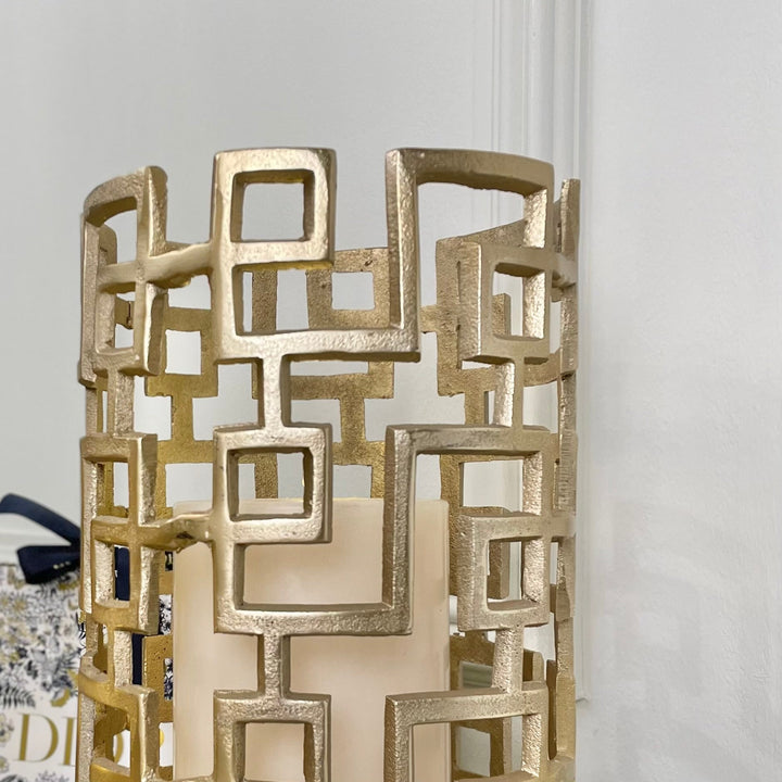 Lotty Large Champagne Candle Holder Candle 