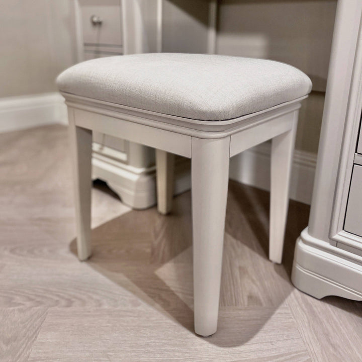 Louvre Taupe Upholstered Stool Furniture 