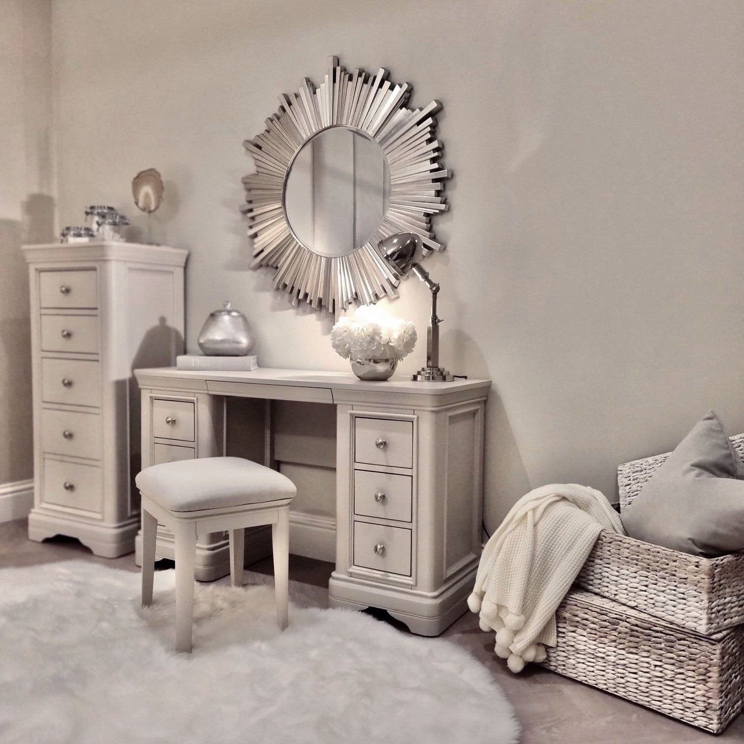 Louvre Taupe Wooden Dressing Table Furniture 