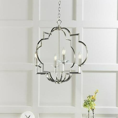 Lucina Silver Candle Effect Pendant Light Lighting 