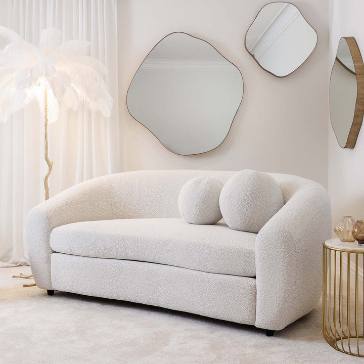 Luna Boucle Large 2 Seater Sofa Sofa 